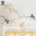 Stickers muraux enfants - Decoration chambre bébé - Stickers muraux enfant - Sticker mural Koalas sur branches - Autocollant mural enfant - H60 x L90 cm