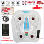 Foot Leg Vibration Blood Circulation Booster Feet Massager with Heated 9 Mode UK