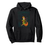 Disney Robin Hood Retro Vintage Distressed Pullover Hoodie