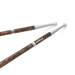 ProMark Drum Sticks - Tim Jackson Marching Tenor - FireGrain For Playing Harder, Longer - Enhanced Durability - Lacquer Finish, Butt Nylon Tip, Hickory Wood - 1 Pair