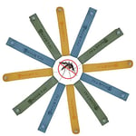 Mosquito Repellent Bracelet 12 Packs- Anti Mosquito Bracelets Insect Repellent Bands All Natural Travel Repellent Mosquito Waistbands Deet-Free Non Toxic Safe for Kids and Adults