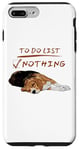 iPhone 7 Plus/8 Plus Cute beagle lazy sleeping Dog Lover to do list nothing Case