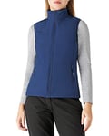 Outdoor Ventures Women's Lightweight Softshell Gilet Windproof Sleeveless Jacket Fleece Lined Full Zip Outwear Ladies Vests for Running Hiking Golf Blue L/UK14