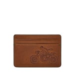 Fossil Men Bronson Card case, Brown, One Size