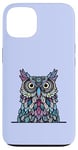 iPhone 13 Owl in pink blue purple Ancient symbol of wisdom Case