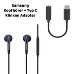 Original Samsung In-Ear Headphones For Samsung Galaxy S20 FE USBC Adapter Black