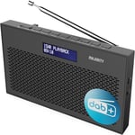 Portable DAB/DAB+ Digital Radio | 15 Hour Battery and Mains Powered | Kitchen FM