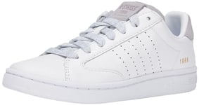 K-Swiss Femme Lozan Klub LTH Basket, Gouttes De Pluie Blanches Blanches, 38 EU