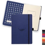 Dingbats - Carnet De Notes Moyen Format Nature, Baleine Bleue, A5 - Couverture Rigide - Papier Crème 100 G/m² Résistant À L'encre