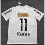 Säsong 1213 Brasilien Santos tröja Santos jubileumsupplaga nr 11 Neymar kortärmad fotbollsuniform retro topp L L D