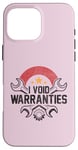 Coque pour iPhone 16 Pro Max I Void Warranties Funny Sarcastic Mechanic Engine Meme