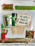 Pack Of 3 Naughty Tricks Jokes Pranks Signs Elf Advent Dolls Badly Behaved Elves