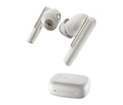 Poly Voyager Free 60 Uc White Sand Earbuds + Bt700 Usb-C-Adapter + Grundläggande Laddningsfodral, Trådlös, Samtal/Musik, Headset, Vit