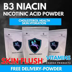 VITAMIN B3 NIACIN Flushing Powder 500g Nicotinic Acid Cholesterol Skin Health