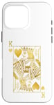 Coque pour iPhone 16 Pro Max Cartes de poker Lucky Knight King of Hearts Game Casino