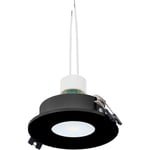 Barcelona Led - kit Spot encastrable inclinable Ø90mm (noir) + Ampoule GU10 5,4W - Blanc Froid