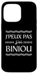 Coque pour iPhone 14 Pro Max Bretagne Je peux pas j'ai Biniou Idée cadeau Humour Breton