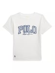 Ralph Lauren Baby Polo Logo Cotton Knit T-Shirt, Deckwash White