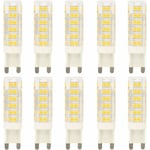 10X G9 LED-lampor 7W-lampor 76st SMD 2835LED, AC220-240V