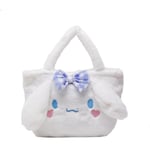 Kawaii Cinnamoroll Sanrio Plyschväska My Melody Anime Väskor Kt Cat Purin Hund Kuromi Plushie-FÄRG: Cinnamoroll