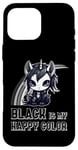 iPhone 16 Pro Max Black Is My Happy Color Goth Girl Emo Gothic Unicorn Case