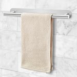 Linghhang - Porte Serviettes Mural 40 cm - Acier inox sans Rouille - Serviette Barre Convient dans la Salle de Bain ou la Cuisine - Auto-adhésif 3M