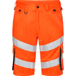 FE Engel shorts 6545-319, High-Vis kl.1 orange/grå, str. 128