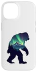 iPhone 14 Bigfoot in the Forest Sasquatch Yeti Aurora Case