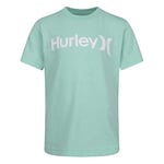 Hurley Hrlb One and Only Boys Tee T-Shirt, Vert (Aurora Green Heather), 7 Años Fille