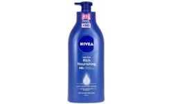 NIVEA Body Milk Nutritivo (1 X Ml), Leche Corporal Para Una Hidratación Profunda Durante 48 H, Crema Hidratante Corporal Con Aceite De Almendras Para Piel Muy Seca, No Aplica, 625 Mililitro