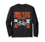 Bicycle Funny Watch Cycling Research About Cycling Long Sleeve T-Shirt