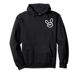 My Pet Hooligan Bunny Face Logo Pocket Icon Pullover Hoodie