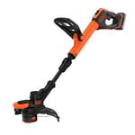 BLACK+DECKER, 18 V 28 cm Coupe-Bordures avec Batterie 2 Ah, BCST918D1-QW