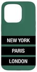 Coque pour iPhone 15 Pro New York Paris London Novelty Graphic Tees & Cool Designs