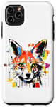 iPhone 11 Pro Max Colorful Fox Head Pop Art Painting Case