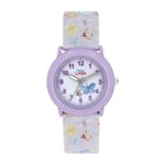 Prinzessin Lillifee Montre Fille Enfant Quartz Analogique, avec Bracelet Textile, Violet, 3 Bar d'étanchéité, Livrée dans une boîte cadeau Montres, 2037731