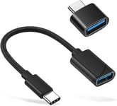 Adaptateur USB C vers USB 2.0, câble OTG Type-C, Adaptateur USB Type C mâle vers USB Femelle, Adaptateur USB-C pour MacBook 2019/2018/2017, iPad, Samsung Galaxy et Plus