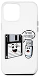 Coque pour iPhone 12 Pro Max Disquette vers clé USB 90s 00s Ordinateur Drôle Geek Joke