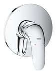 GROHE Eurostyle Solid Single-Lever Shower Mixer Trim Set, Concealed Installation, Chrome, 24046003