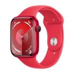 APPLE WATCH SERIES 9 GPS 45 MM (PRODUCT)RED ALUMINIUM URKASSE MED (PRODUCT)RED SPORTSREM - S/M