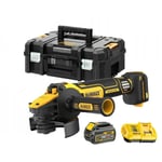 DCG409VST1-QW Meuleuse d'angle Accu Flexvolt Advantage 125 mm vitesse variable 18V avec 1 x 6 Ah batterie + chargeur en tstak - Dewalt