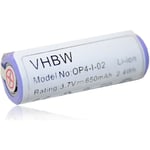 vhbw Batterie compatible avec Braun Oral-B Smart 6000, Smart 7000, iBrush 8000, iBrush 9000 rasoir tondeuse électrique (650mAh, 3,7V, Li-ion)