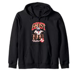 Ghostbusters Cute Stay Puft Loom Group Shot Retro Big Logo Zip Hoodie