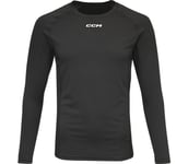 Compression LS JR träningströja Unisex Black XL