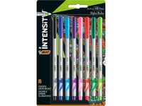 Bic Intensity Medium Ast+Fun Thin Pens 8 Colors Blister