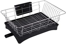 Cakunmik Stainless steel dish rack draining rack drying put dishes dishes dishes dishes supplies storage box kitchen shelves countertop,B