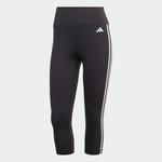 Train Essentials 3-Stripes High-Waisted 3/4 Leggings