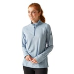 Regatta Womens Montes Half Zip Lightweight Microfleece Top - Blue - Size 20 UK