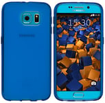 mumbi Coque de protection pour Samsung Galaxy S6 / S6 Duos TPU gel silicone transparent bleu (Ultra Slim - 1,2 mm)