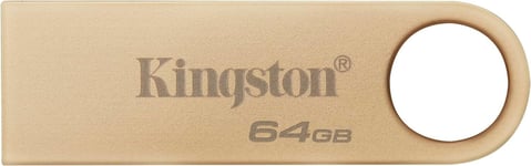 Kingston DataTraveler SE9 Gen 3- 64GB - 220MBs read- Metal - USB 3.2 Gen 1 -Gol